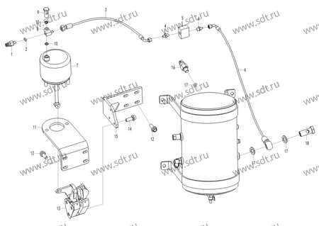 Тормозной клапан стояночного тормоза  LG23-DCF